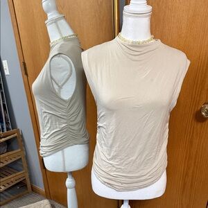 a new day Light Beige Tank Top